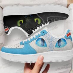 Train Dragon Black White Air Force Shoes