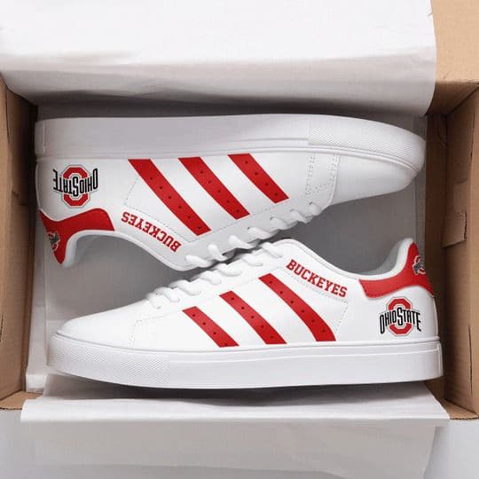 Ohio State Buckeyes A11 Stan Smith Shoes 1 Ohio State Buckeyes A11 Stan Smith Shoes