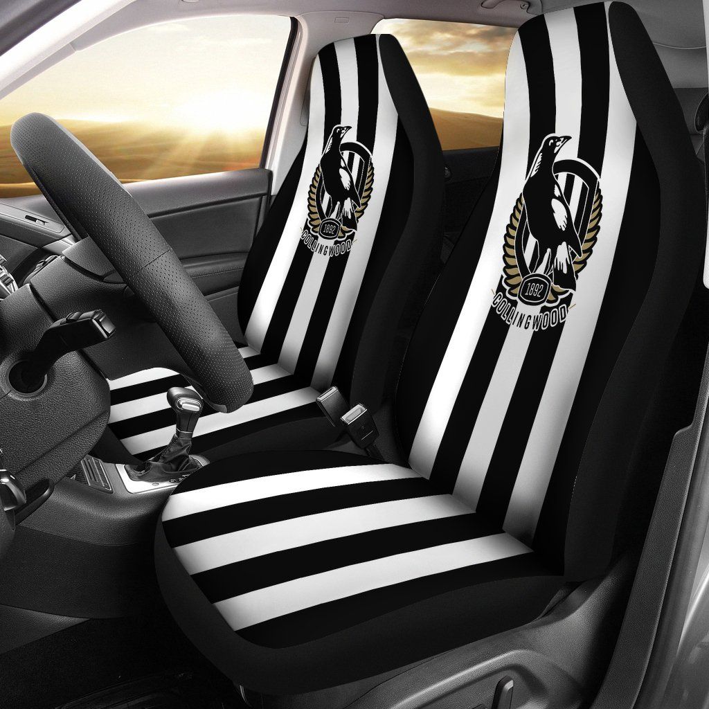 Collingwood Magpies Lover Seat Covers 1 Collingwood Magpies Lover Seat Covers
