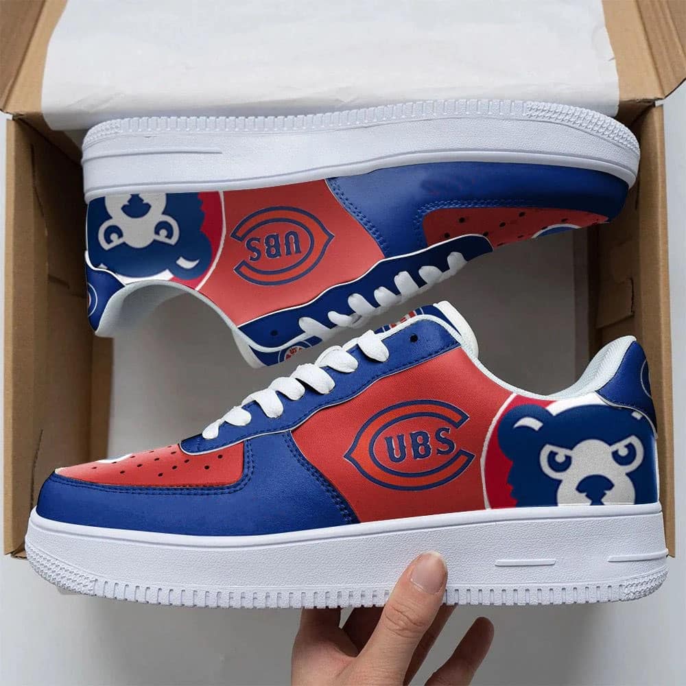 Chicago Cubs Air Force Shoes 1 Chicago Cubs Air Force Shoes