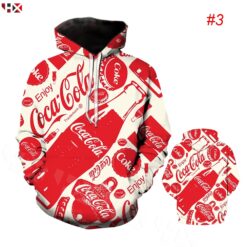 Coca-cola Hoodie Zip Hoodie 3D