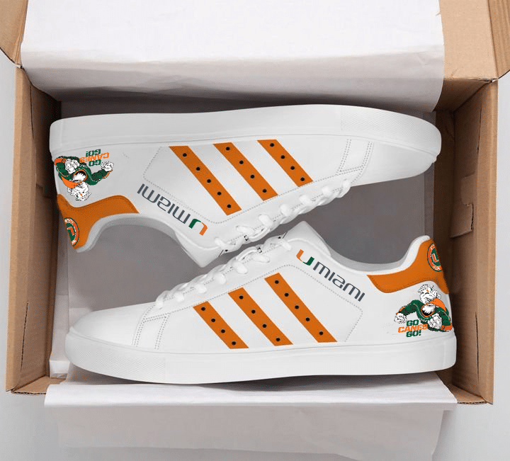 Miami Hurricanes Stan Smith Shoes 1 Miami Hurricanes Stan Smith Shoes
