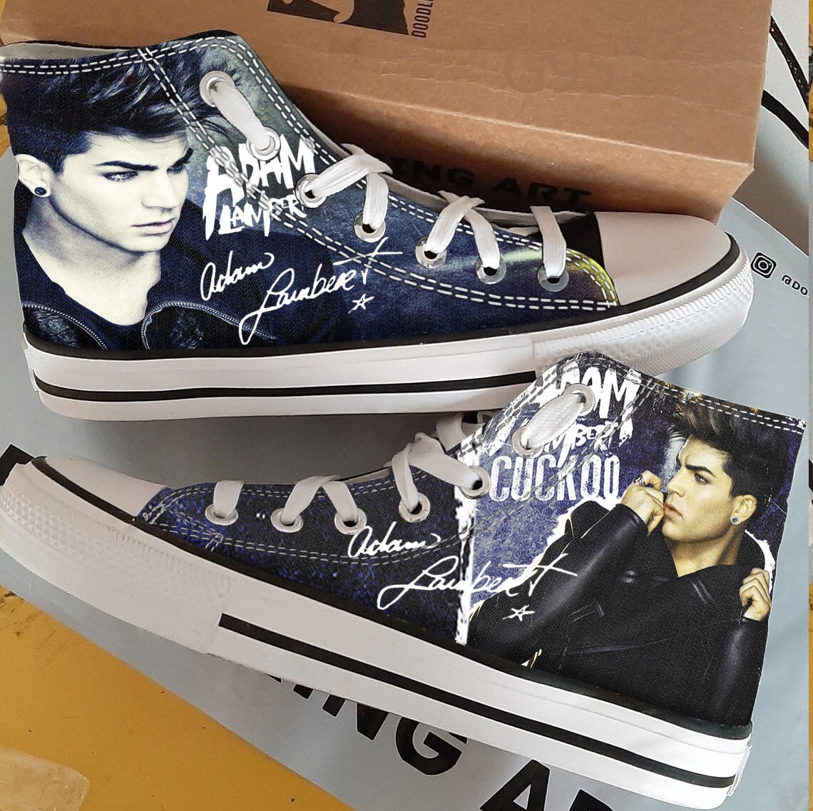 Adam Lambert High Top Shoes 1 Adam Lambert High Top Shoes