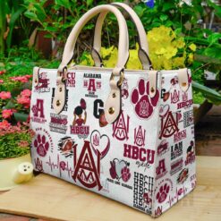 Alabama A&M Leather Handbag