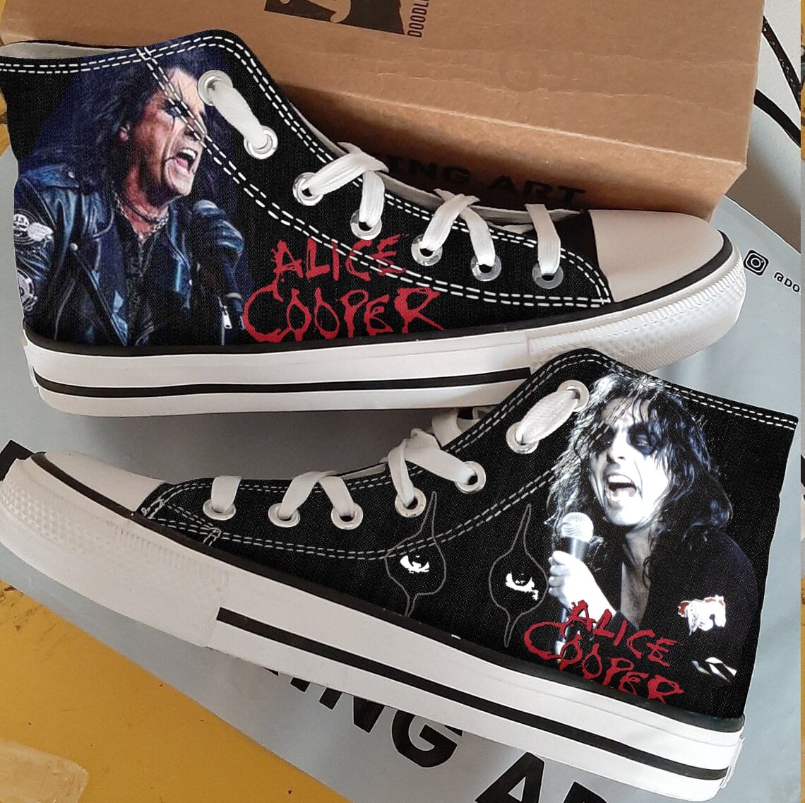 Alice Cooper High Top Shoes 1 Alice Cooper High Top Shoes