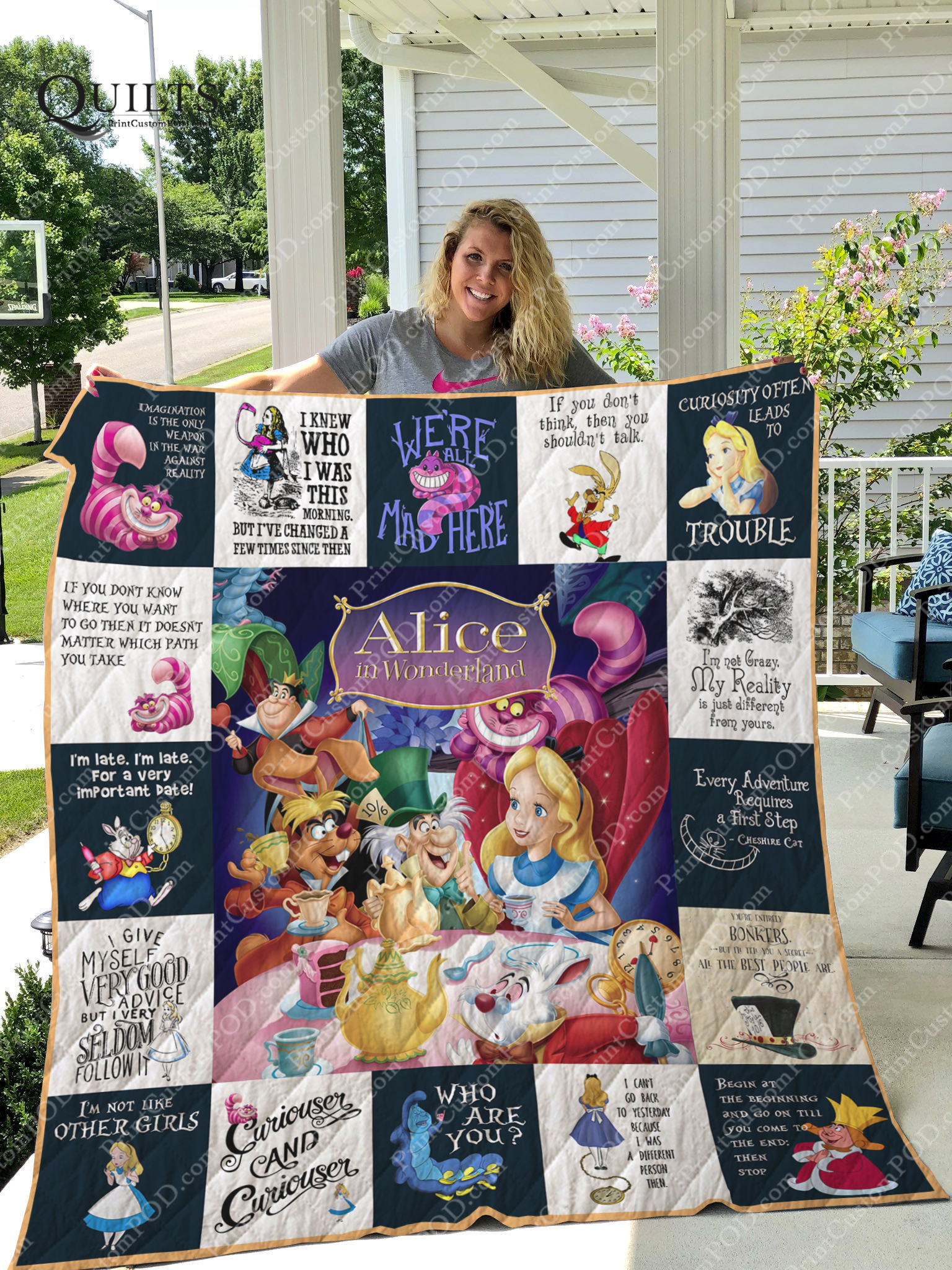 Alice In Wonderland Blanket 1 Alice In Wonderland Blanket