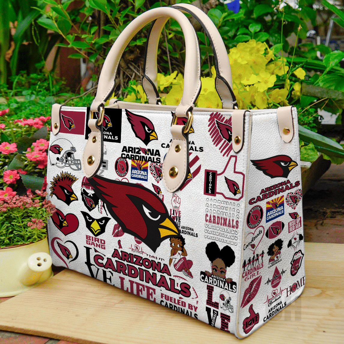 Arizona Cardinals Leather Handbag 1 Arizona Cardinals Leather Handbag
