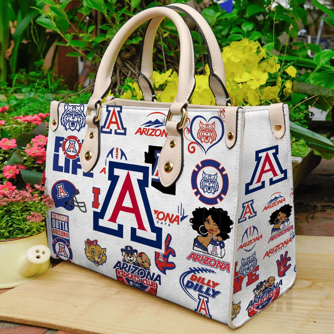 Arizona Wildcats Leather Handbag 1 Arizona Wildcats Leather Handbag