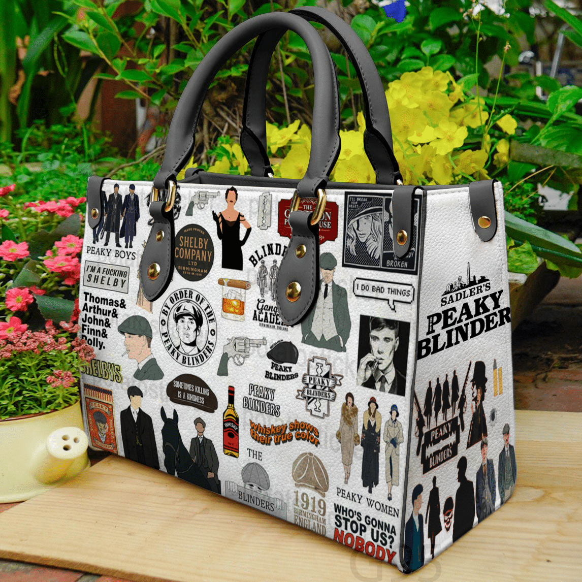 The Peaky Blinders Lover Black Leather Handbag 1 The Peaky Blinders Lover Black Leather Handbag