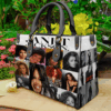 Janet Jackson Leather Handbag