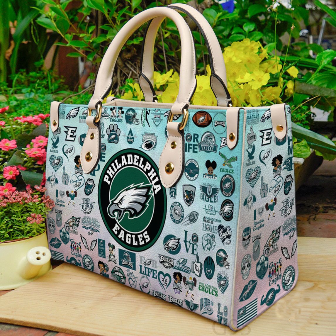 Philadelphia Eagles A11 Hand Leather Handbag 1 Philadelphia Eagles A11 Hand Leather Handbag