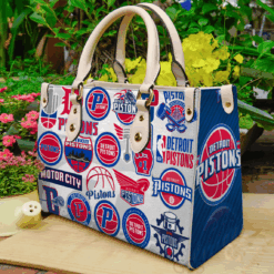 Detroit Pistons Leather Handbag
