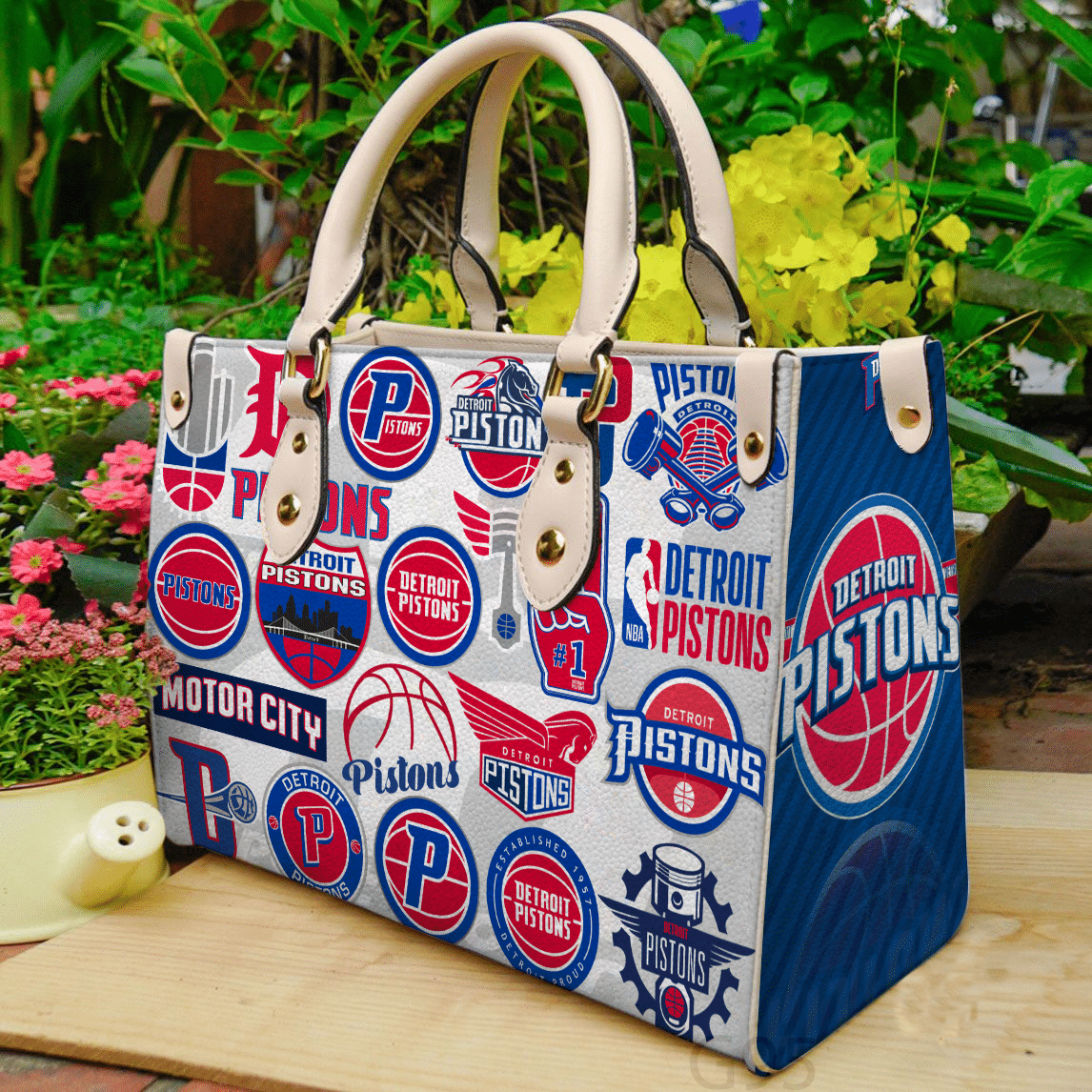 Detroit Pistons Leather Handbag 1 Detroit Pistons Leather Handbag