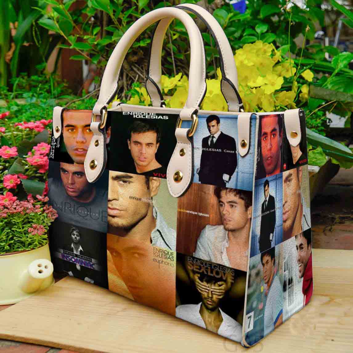 Enrique Iglesias Hand Leather Handbag 1 Enrique Iglesias Hand Leather Handbag