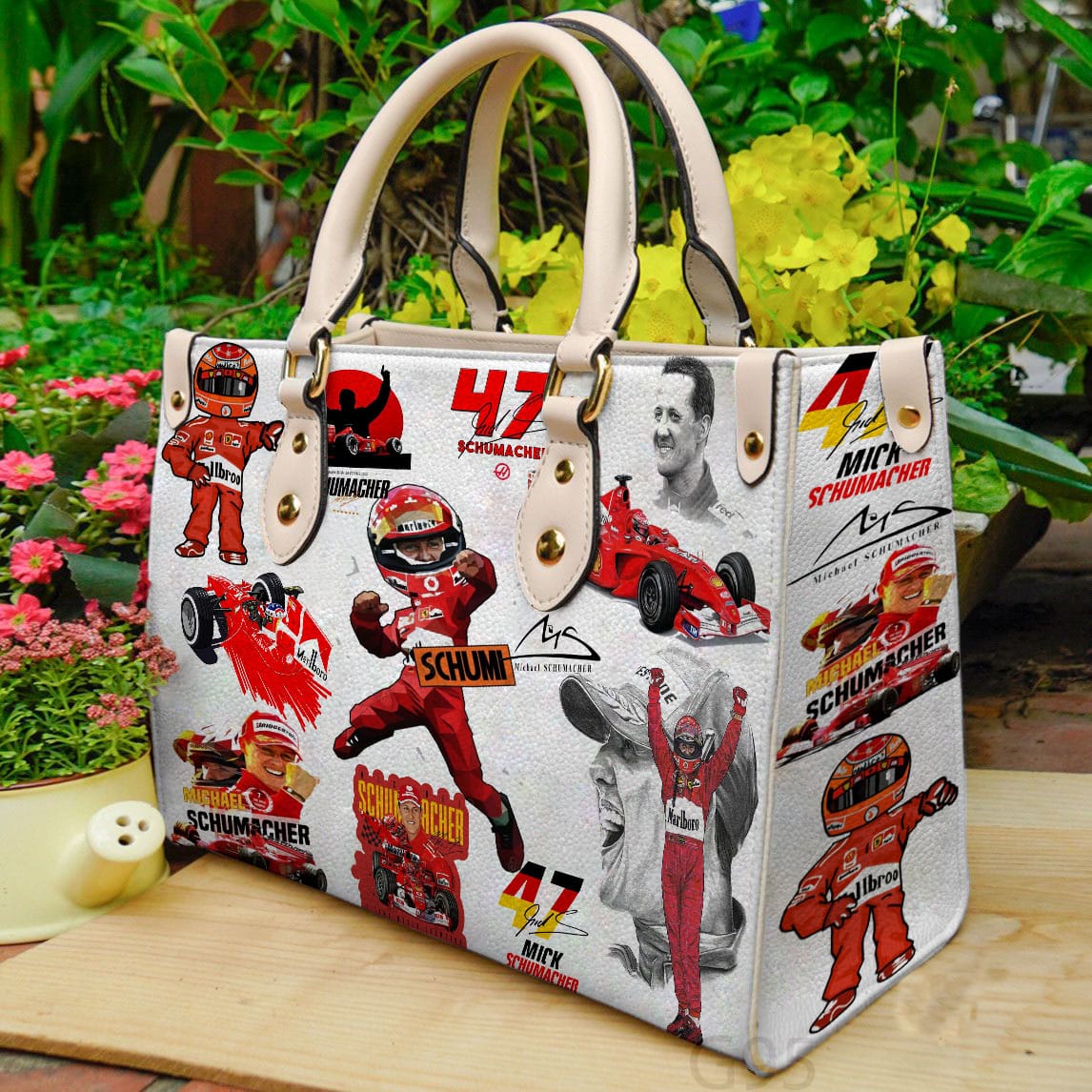 Michael Schumacher Hand Leather Handbag 1 Michael Schumacher Hand Leather Handbag