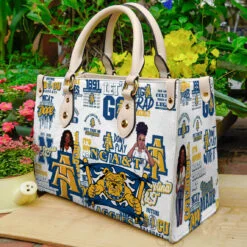 North Carolina A&t Aggie Leather Handbag