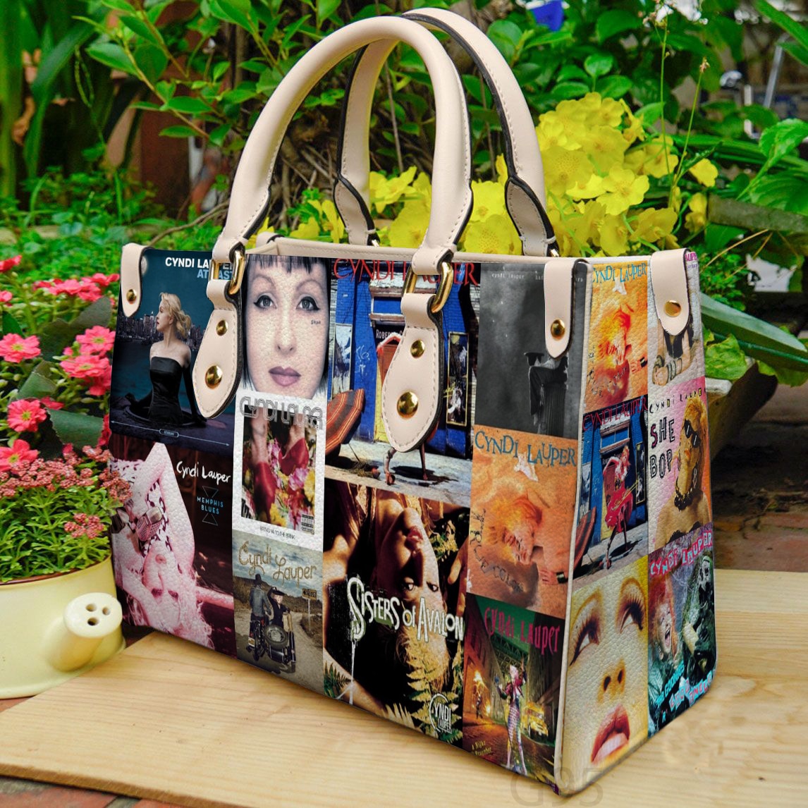 Cyndi Lauper Hand Leather Handbag 1 Cyndi Lauper Hand Leather Handbag