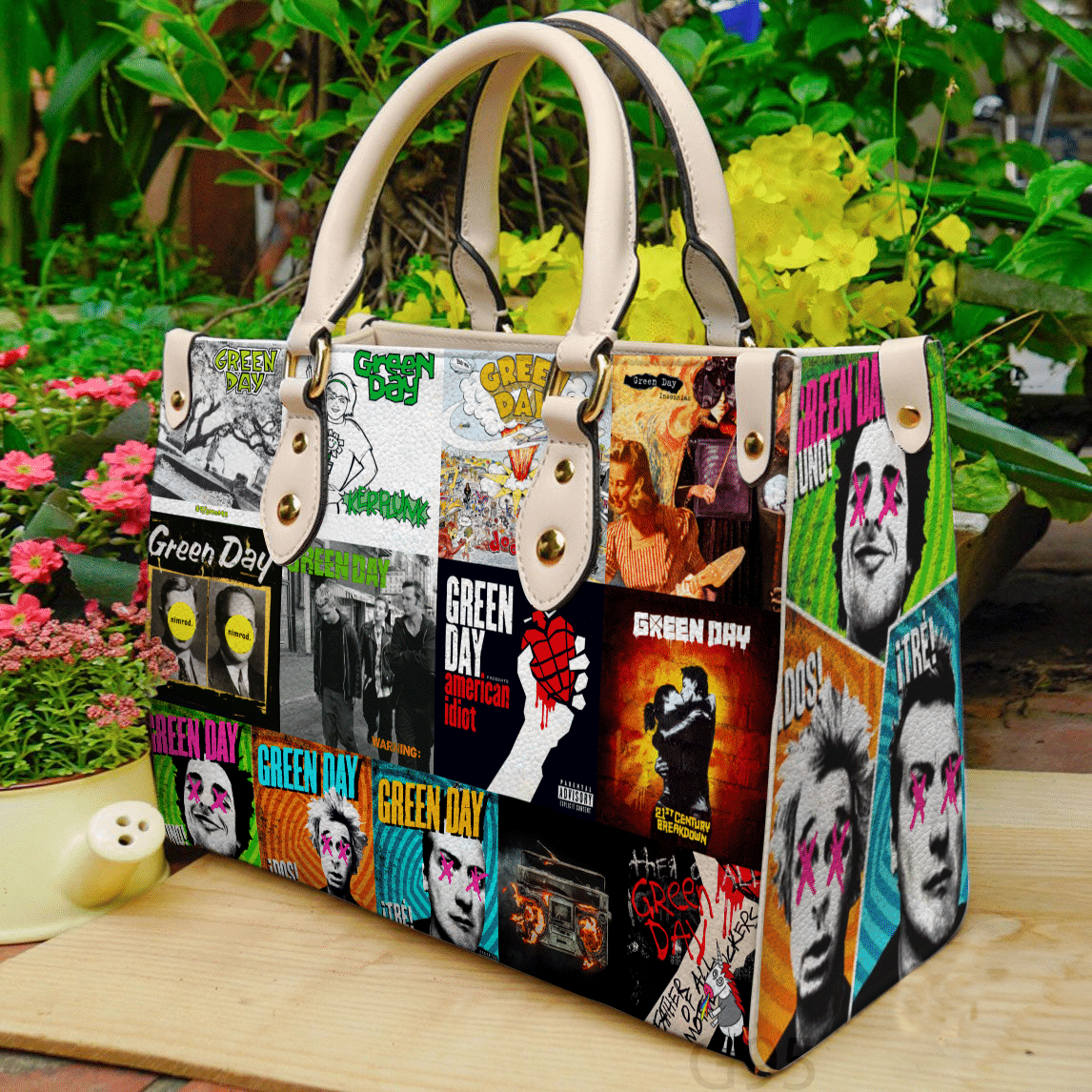 Green Day Leather Handbag 1 Green Day Leather Handbag