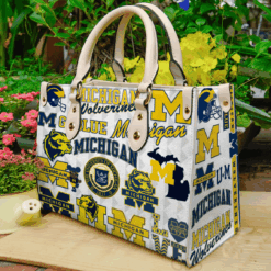 Michigan Wolverines I0 Leather Handbag