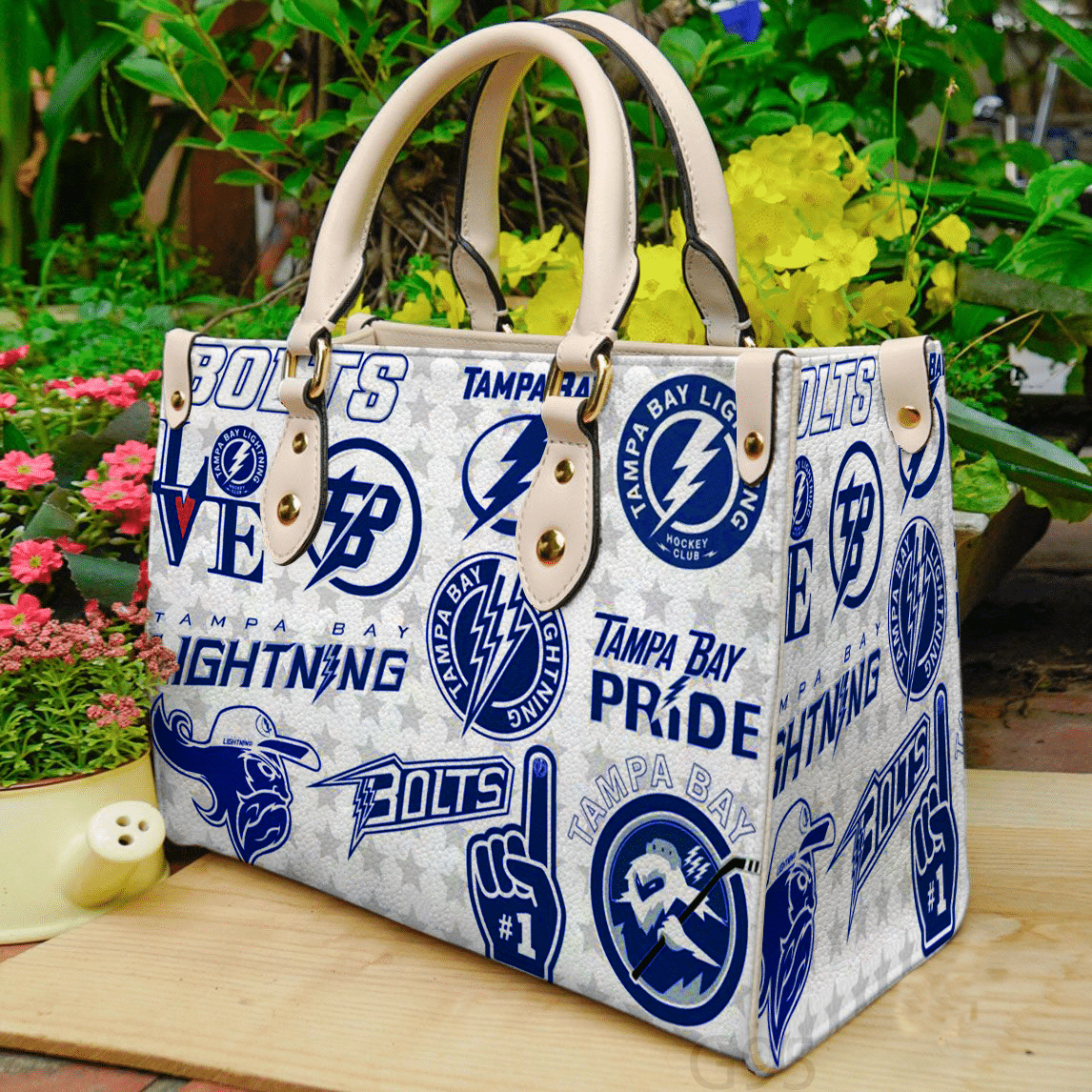 Tampa Bay Lightning Leather Handbag 1 Tampa Bay Lightning Leather Handbag