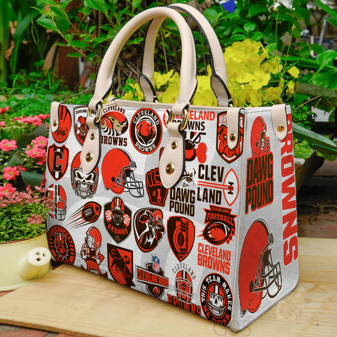 Cleveland Browns 1 Leather Handbag 1 Cleveland Browns 1 Leather Handbag