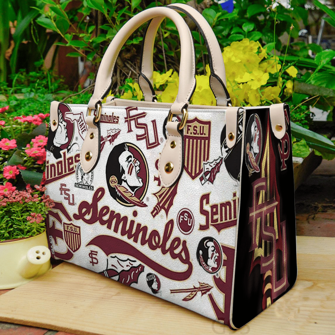 Florida State Seminoles 1 Leather Handbag 1 Florida State Seminoles 1 Leather Handbag