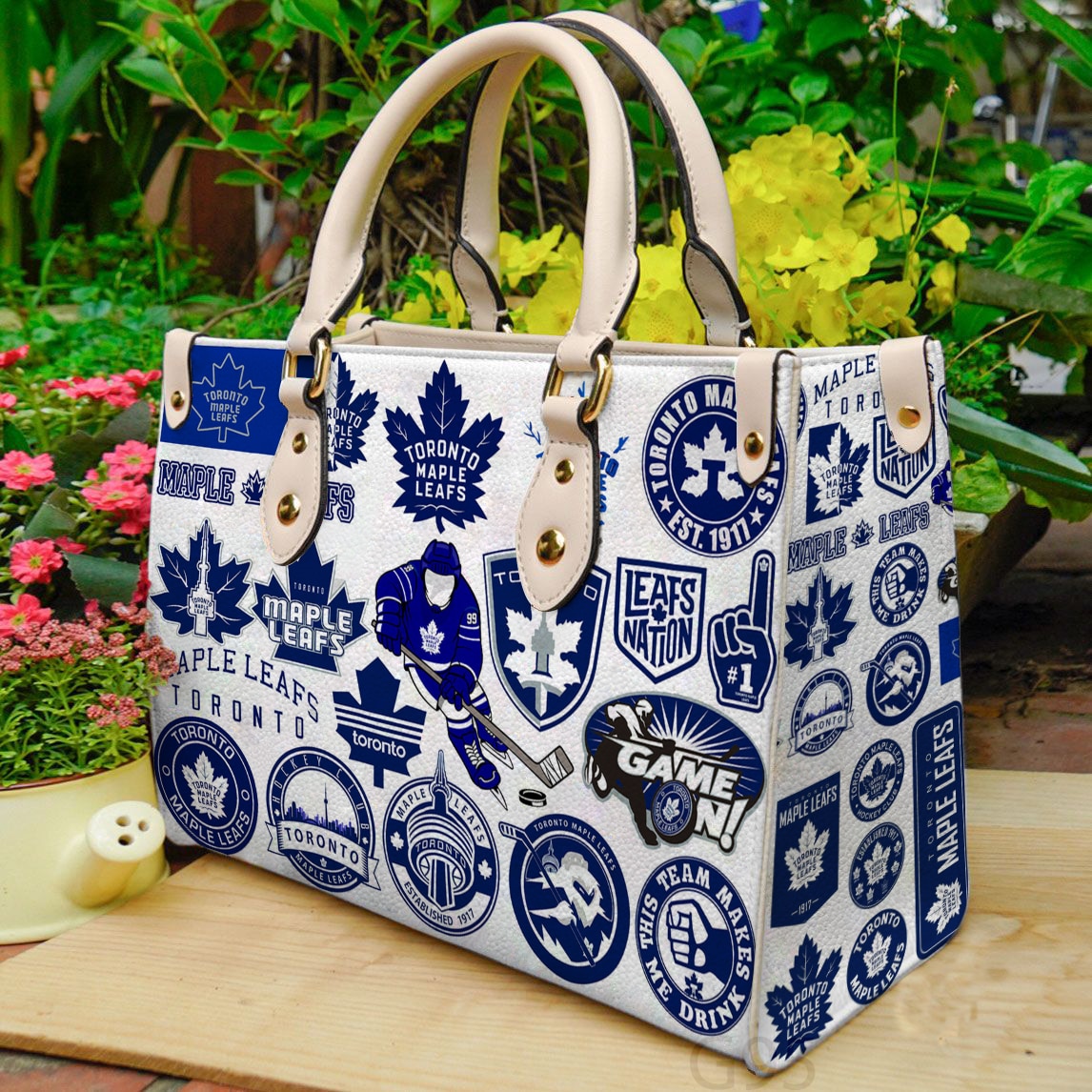 Toronto Maple Leafs G1 Leather Handbag 1 Toronto Maple Leafs G1 Leather Handbag