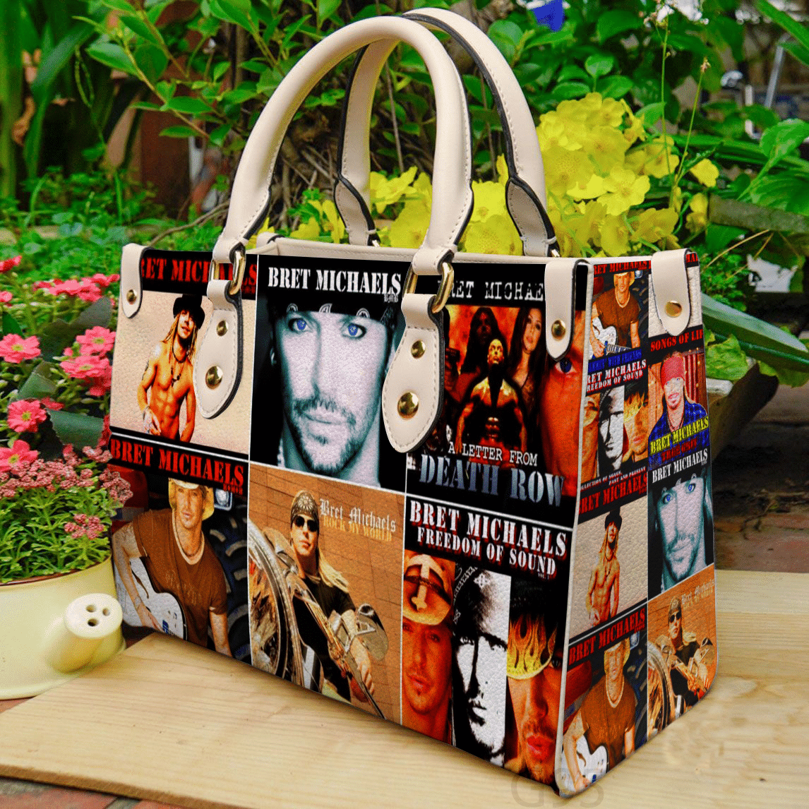Bret Michaels 1 Leather Handbag 1 Bret Michaels 1 Leather Handbag