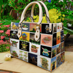 Baby Yoda Lover 1 Leather Handbag