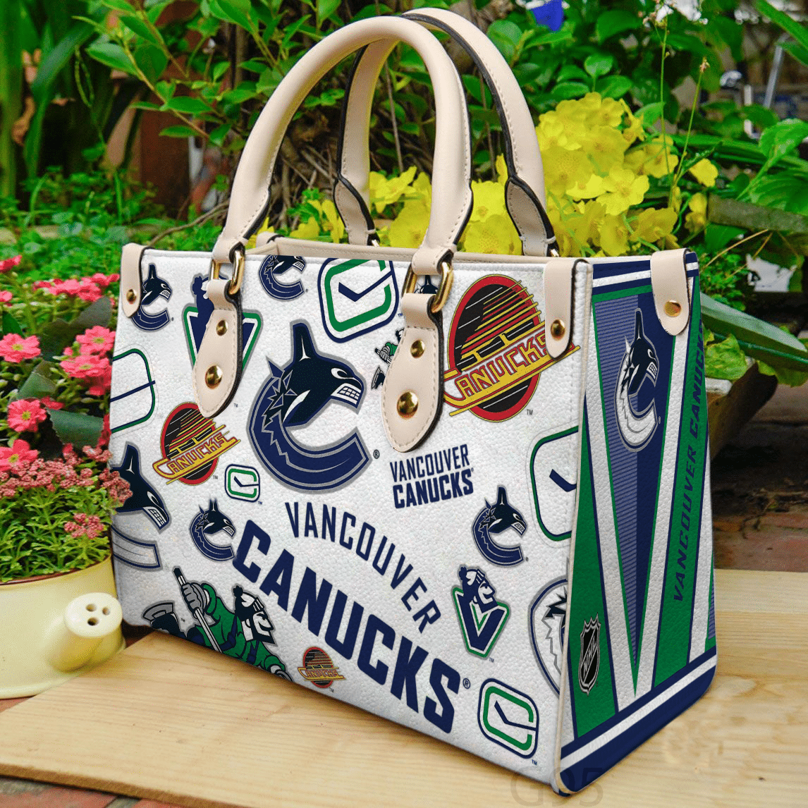 Vancouver Canucks Leather Handbag 1 Vancouver Canucks Leather Handbag