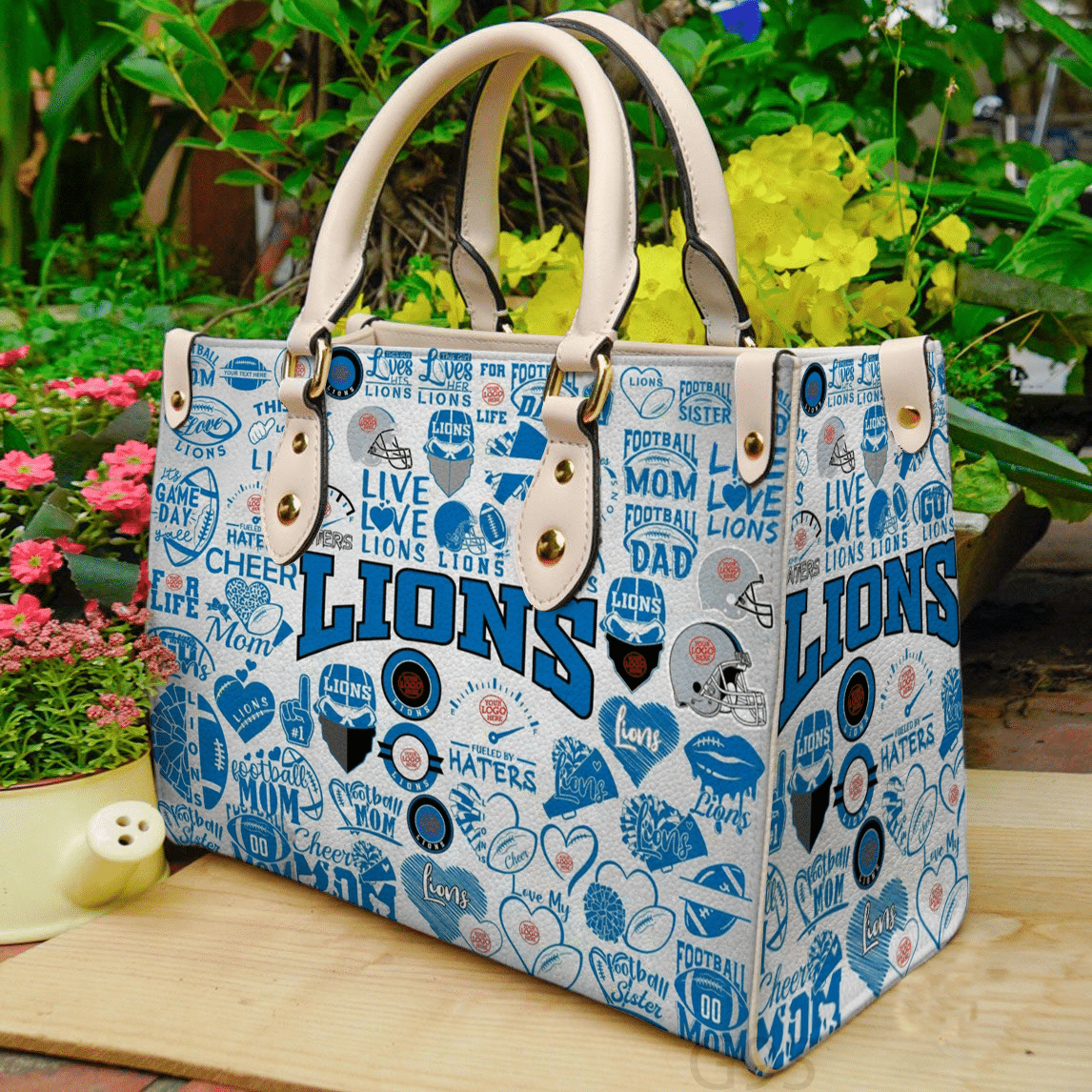 Detroit Lions 0i Hand Leather Handbag 1 Detroit Lions 0i Hand Leather Handbag