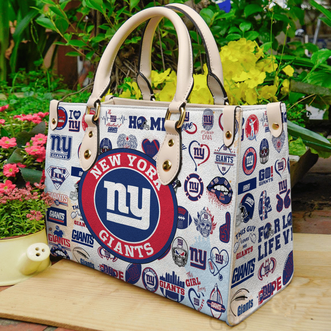 New York Giants I0 Hand Leather Handbag 1 New York Giants I0 Hand Leather Handbag