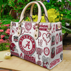 Alabama Crimson Tide A0 Leather Handbag