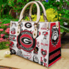 Georgia Bulldogs I0 Hand Leather Handbag