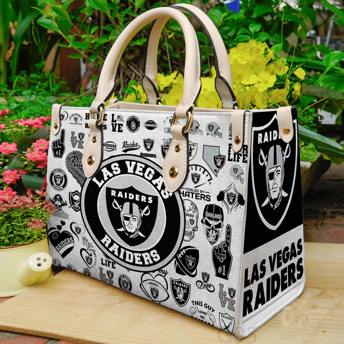 Las Vegas Raiders I0 Hand Leather Handbag 1 Las Vegas Raiders I0 Hand Leather Handbag