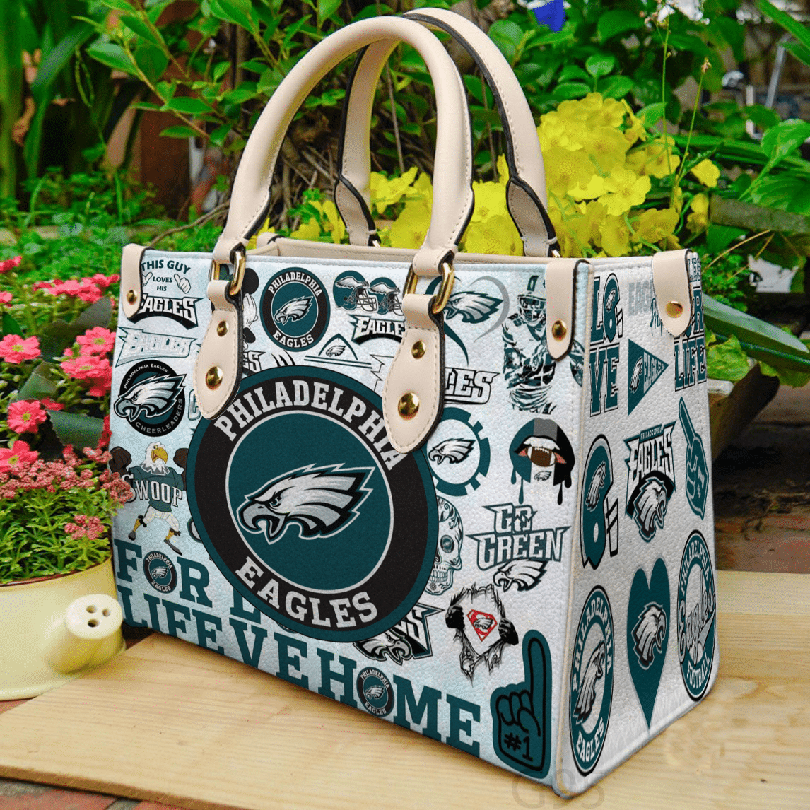 Philadelphia Eagles I0 Hand Leather Handbag 1 Philadelphia Eagles I0 Hand Leather Handbag