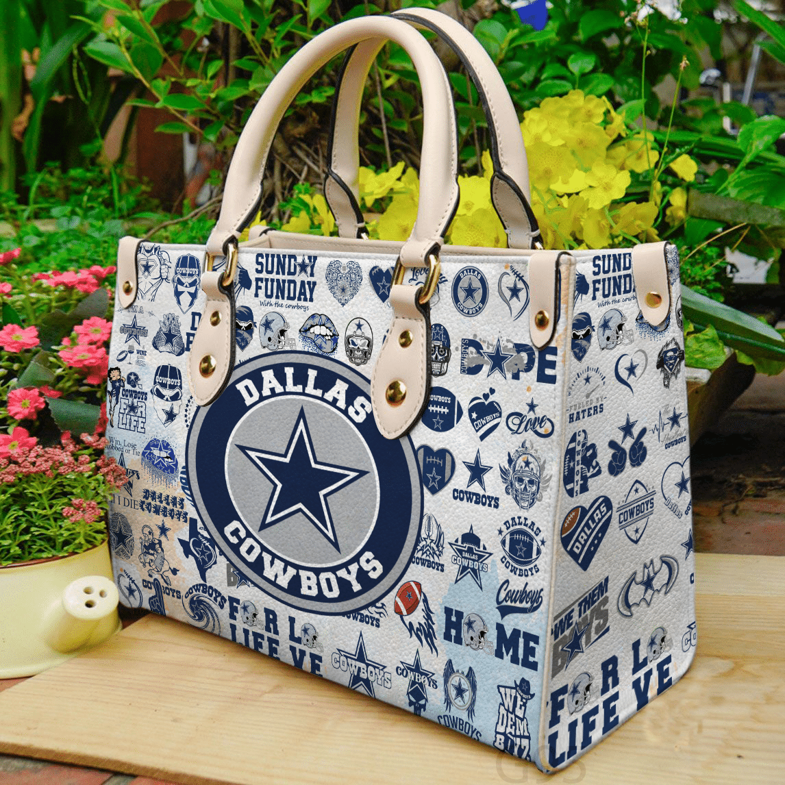 Dallas Cowboys I0 Hand Leather Handbag 1 Dallas Cowboys I0 Hand Leather Handbag