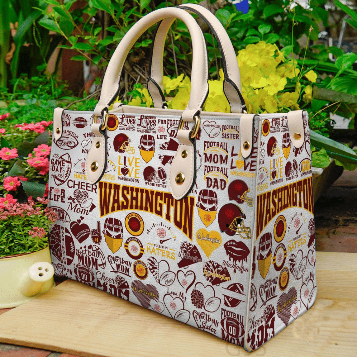Washington Redskins A1 Hand Leather Handbag 1 Washington Redskins A1 Hand Leather Handbag