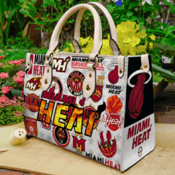 Miami Heat I0 Hand Leather Handbag