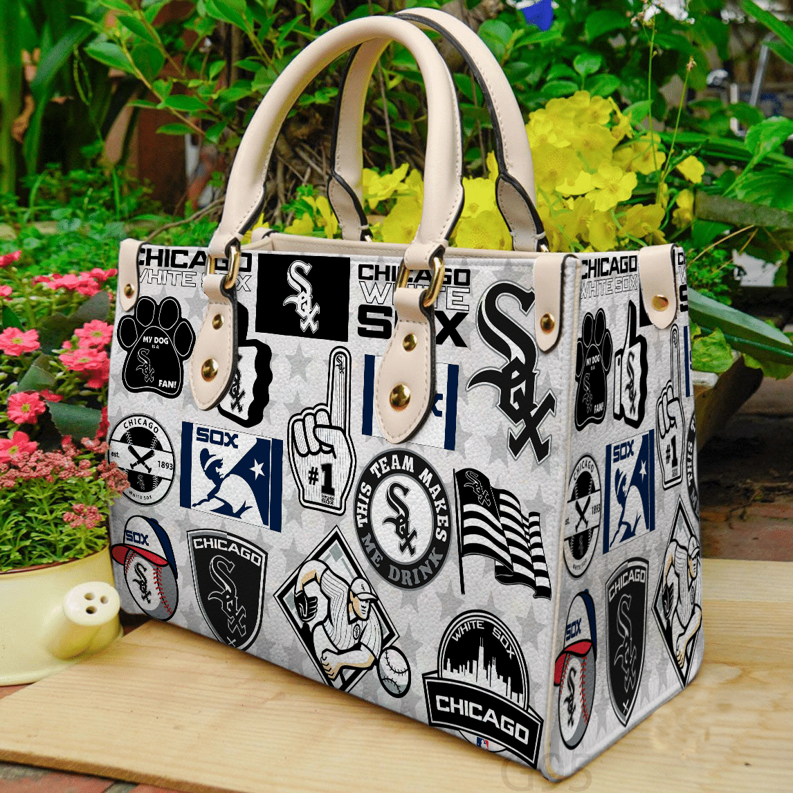 Chicago White Sox Leather Handbag 1 Chicago White Sox Leather Handbag