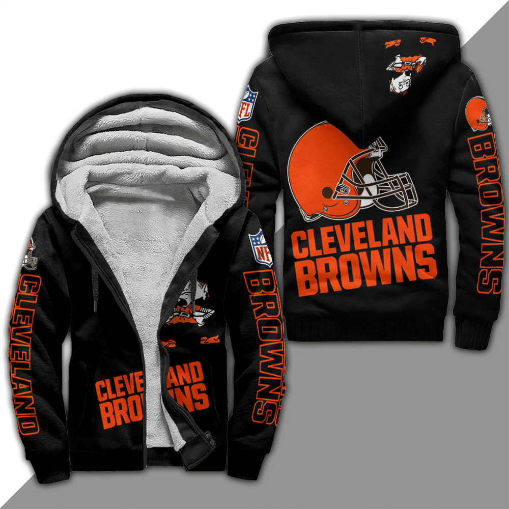 Cleveland Browns Lover Fleece Jacket 1 Cleveland Browns Lover Fleece Jacket
