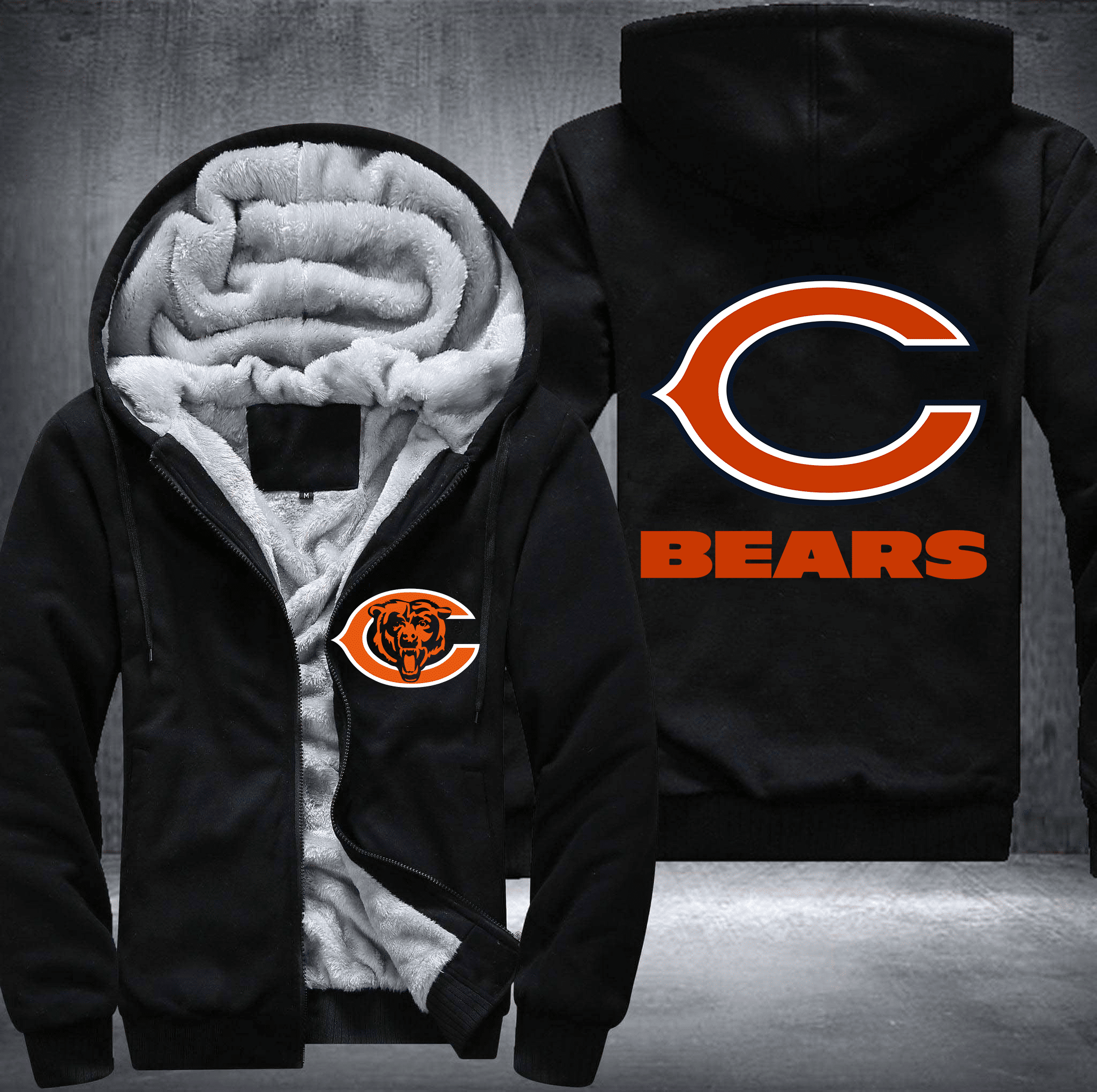 Chicago Bears Lover Fleece Jacket 1 Chicago Bears Lover Fleece Jacket