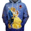 Beauty And The Beast Hoodie Zip Hoodie 3D