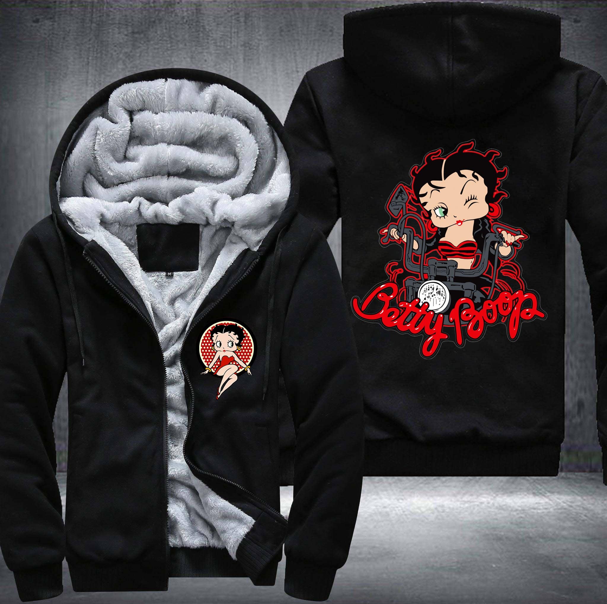 Betty Boop Fleece Jacket 1 Betty Boop Fleece Jacket