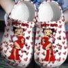 Betty Boop Red Lover Soft Clogs