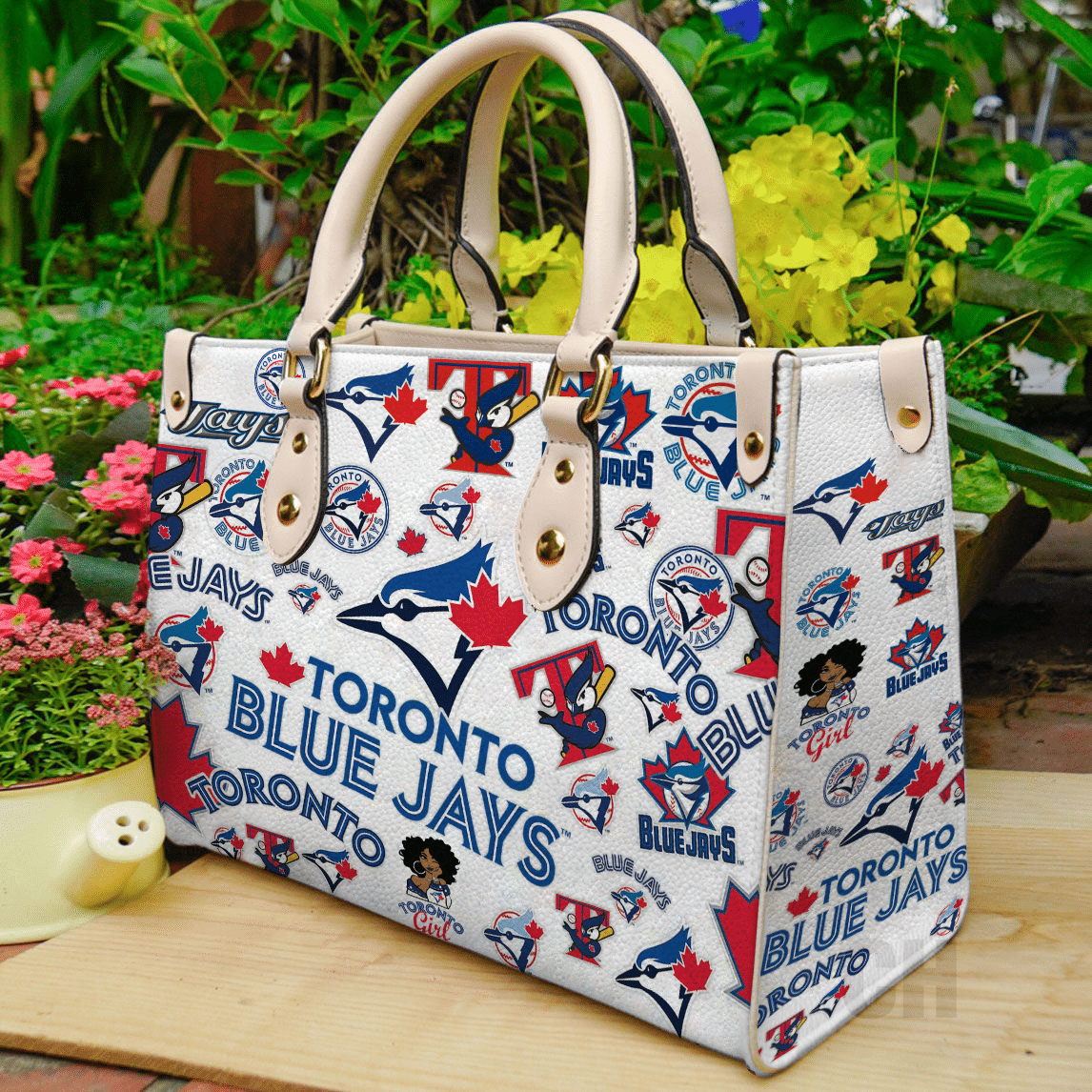 Toronto Blue Jays Leather Handbag 1 Toronto Blue Jays Leather Handbag