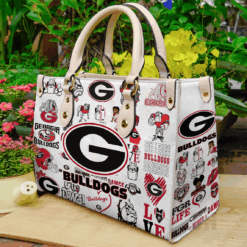Georgia Bulldogs Lover Leather Handbag