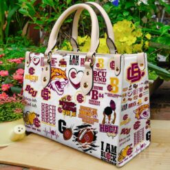 Bethune-cookman Wildcats Hand Leather Handbag