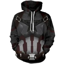 Captain America Hoodie Zip Hoodie 3D
