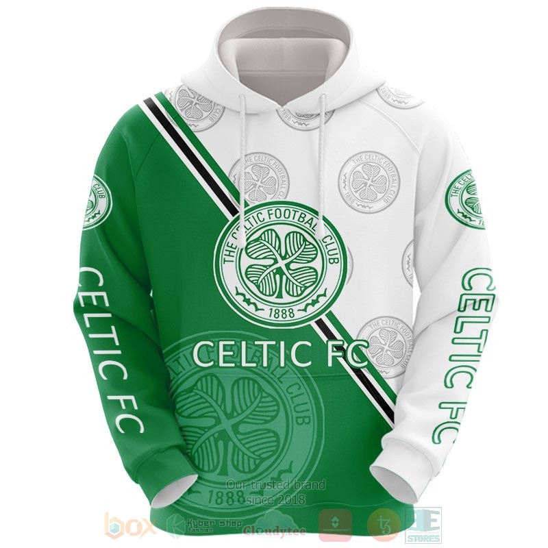 Celtic FC Hoodie Zip Hoodie 3D 1 Celtic FC Hoodie Zip Hoodie 3D